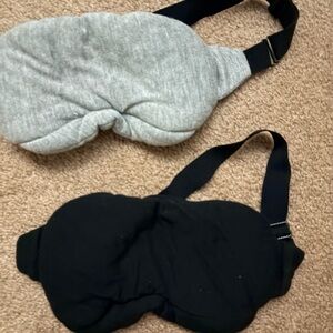 Gray and Black Sleep Masks Set of two